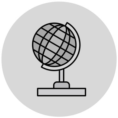 Küresel simge vektör illüstrasyonu