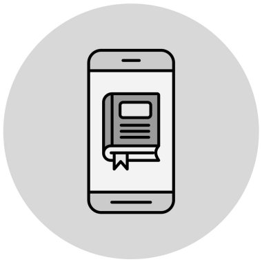 akıllı telefon simgesi vektör illüstrasyonu