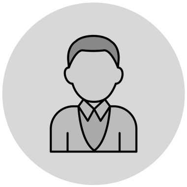 Moda Biçimli Avatar Simgesi İzole Arkaplan