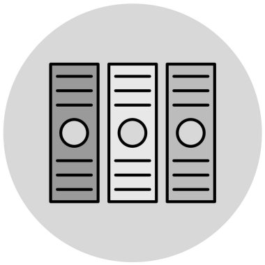 belge simgesi, vektör illüstrasyonu