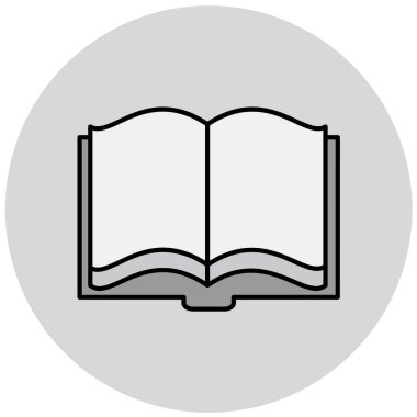 kitap simgesi vektör illüstrasyonu