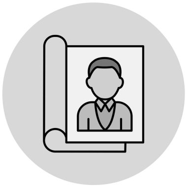 Bir adamın vektör illüstrasyonu 