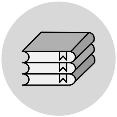 kitap simgesi vektör illüstrasyonu