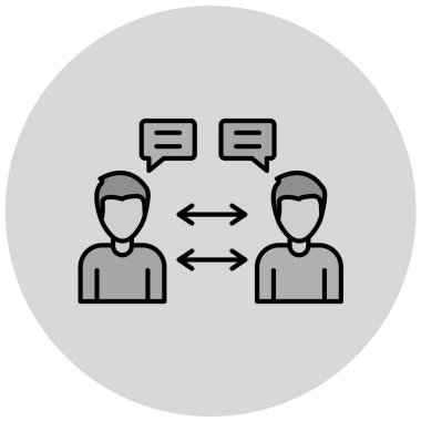 İnsan simgesinin vektör illüstrasyonu