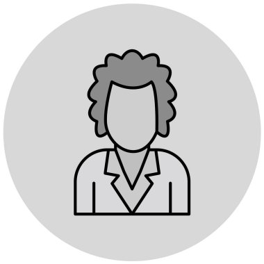 İş adamı ikonu. vektör illüstrasyonu