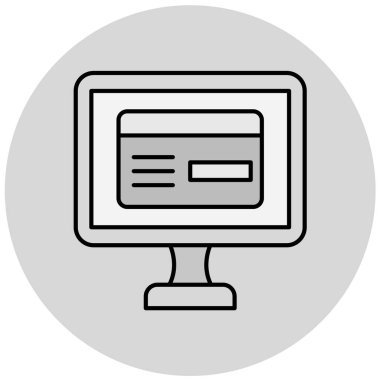 bilgisayar simgesi vektör illüstrasyonu