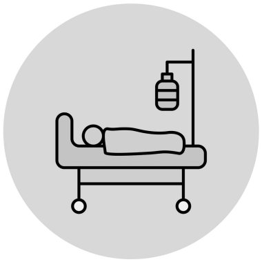 Hastane. Web simgesi basit illüstrasyon