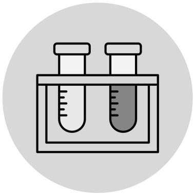 test tüpleri vektör simgesi