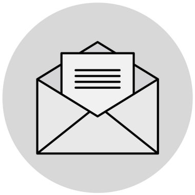 E- posta simgesi vektör illüstrasyonu