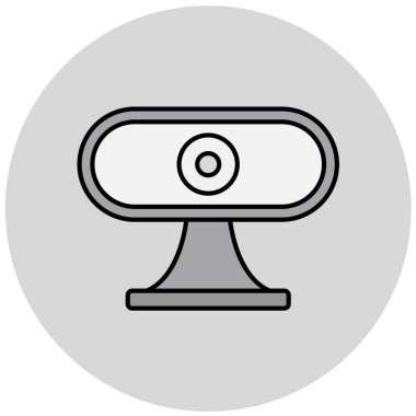 Kamera modern simgesinin vektör illüstrasyonu