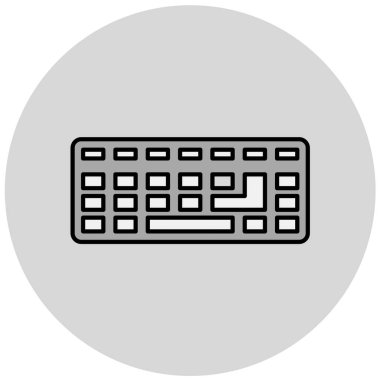 Klavye simgesi vektör illüstrasyonu