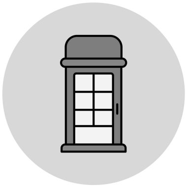 Modern b 'nin vektör çizimi kule simgesinden yoksun