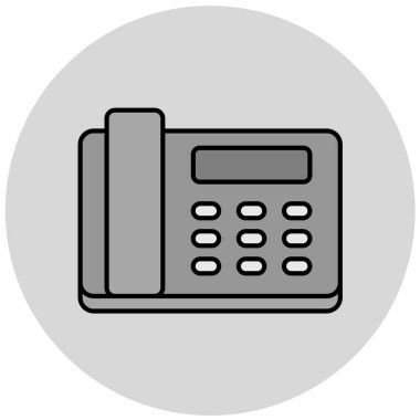 Modern telefon simgesinin vektör illüstrasyonu