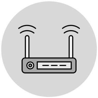 Yönlendirici. Web simgesi basit illüstrasyon
