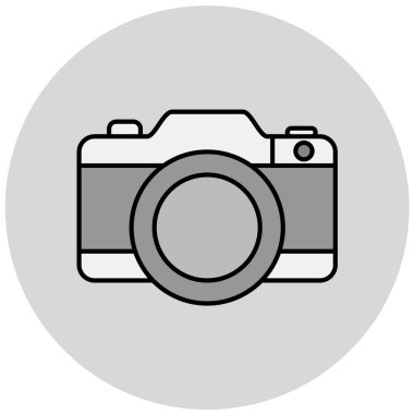 kamera simgesi vektör illüstrasyonu