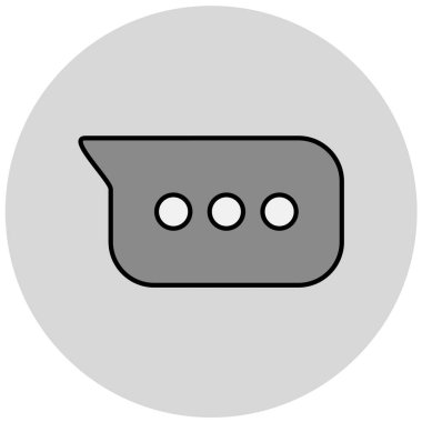 chat modern simgesinin vektör illüstrasyonu