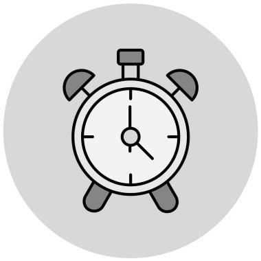 Çalar saat. Web simgesi basit illüstrasyon