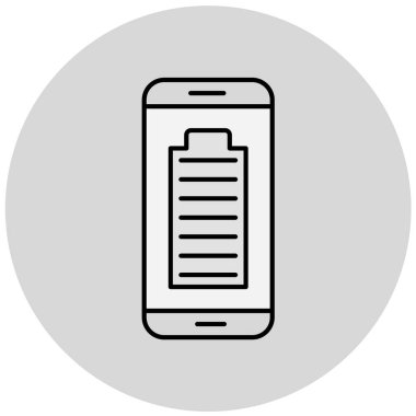 Cep telefonu simgesi, vektör illüstrasyonu