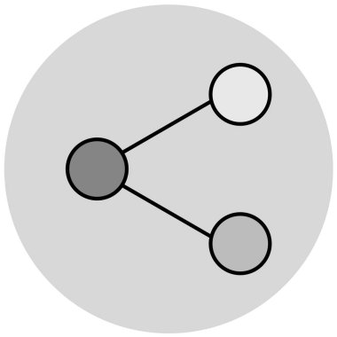 Paylaş. Web simgesi basit illüstrasyon