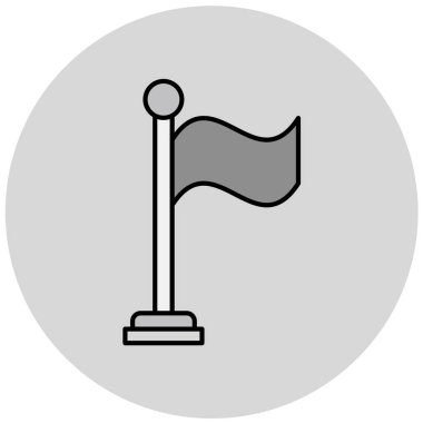 bayrak ikonu vektör illüstrasyonu