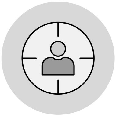 hedef simge vektör illüstrasyonu