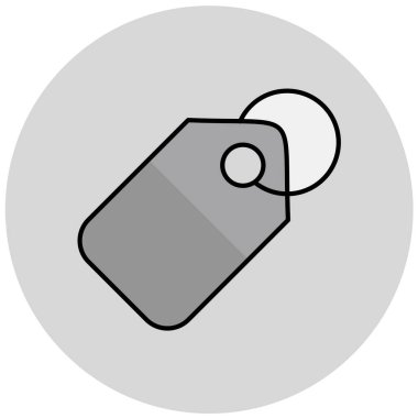 etiket simgesi, vektör çizimi