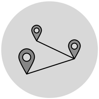 konum. Web simgesi basit illüstrasyon