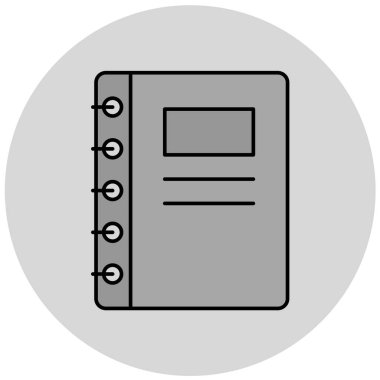 kitap simgesi vektör illüstrasyonu