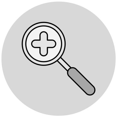 Büyüteç simgesini yakınlaştır. vektör illüstrasyonu