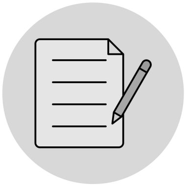 Belge. Web simgesi basit illüstrasyon