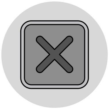 Simgeyi iptal et. vektör illüstrasyonu