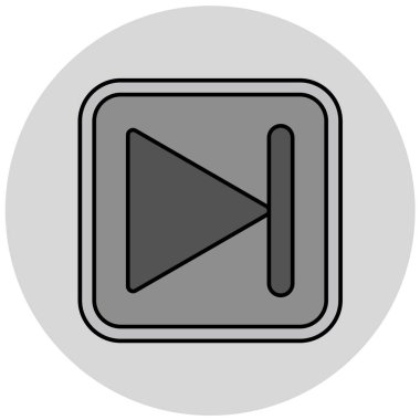 Düğme modern simgesinin vektör illüstrasyonu