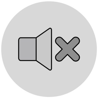 ses simgesi vektör illüstrasyonu