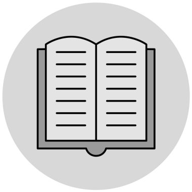 Kitap. Web simgesi basit illüstrasyon