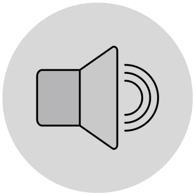 ses simgesi vektör illüstrasyonu