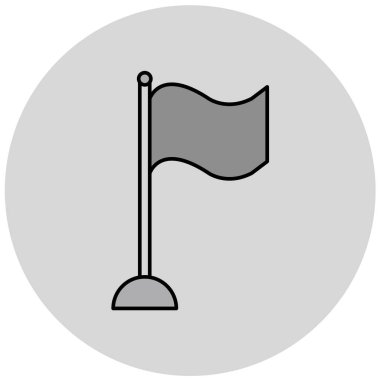 bayrak ikonu vektör illüstrasyonu