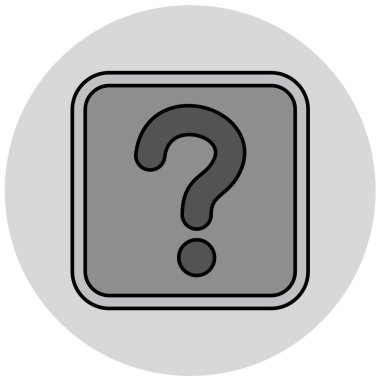 Soru işareti simgesi. vektör illüstrasyonu