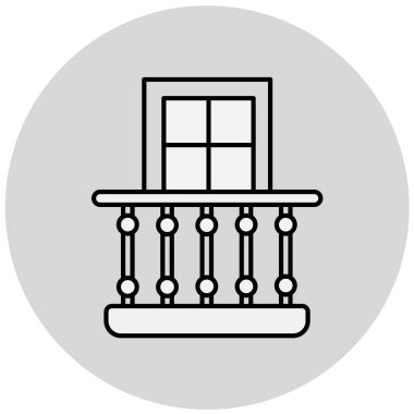 Basit bir ikon modern ev tasarımının gösterimi