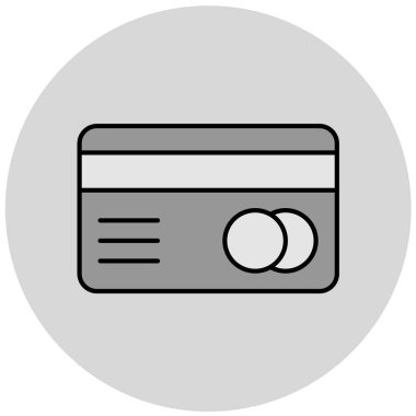 Kredi kartı vektör simgesi