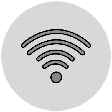 Kablosuz bağlantı sinyali. Basit illüstrasyon