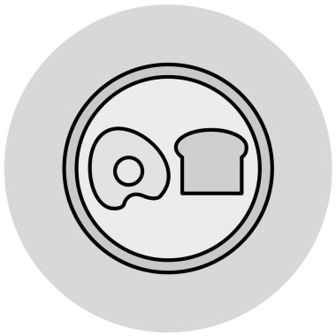 yiyecek ikonu vektör illüstrasyonu