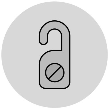 askı simgesi vektör illüstrasyonu