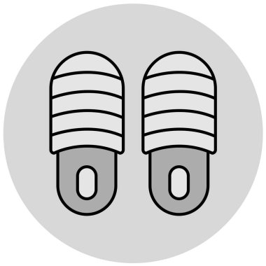 Modern terlik simgesinin vektör çizimi