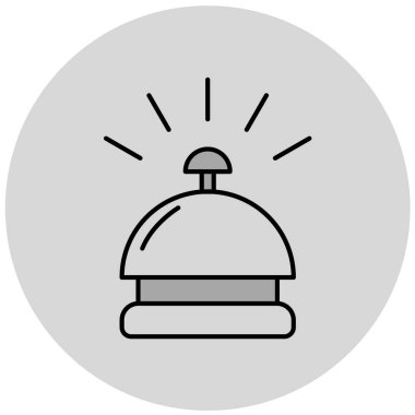 Çan simgesi vektör illüstrasyonu