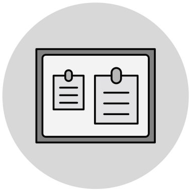 Belge simgesinin vektör illüstrasyonu