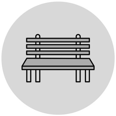 Yedek kulübesi Web simgesi basit illüstrasyon