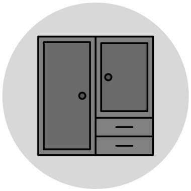 Kostüm simgesinin vektör illüstrasyon tasarımı