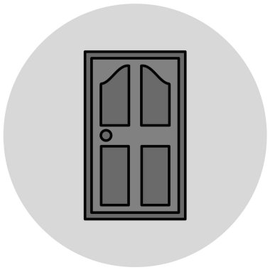 kapı vektör simgesi modern basit illüstrasyon