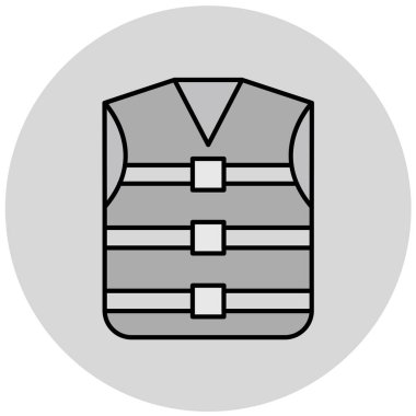 Yelek, basit vektör illüstrasyon simgesi