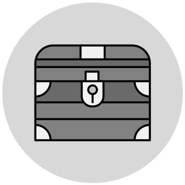 Çanta. Web simgesi basit illüstrasyon